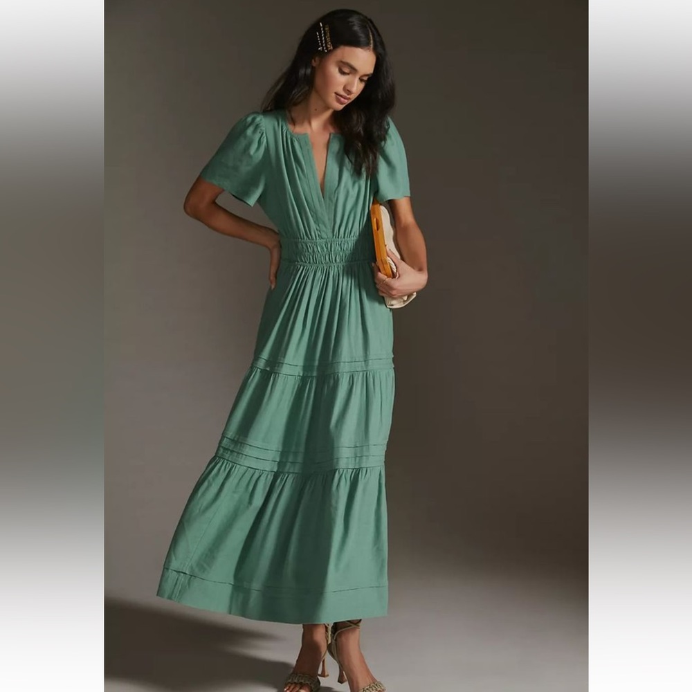 NWT Anthropologie Somerset Linen Dress